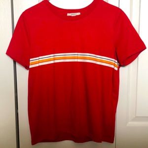 Retro Red Striped Tee
